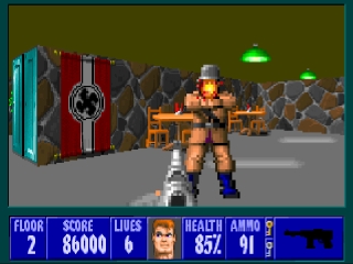 Скріншот 2 - огляд комп`ютерної гри Wolfenstein 3D: Spear of Destiny